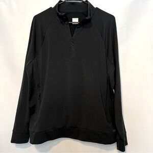 Banana Republic Men’s Quarter Zip Pullover, Black, Size L. 0157.